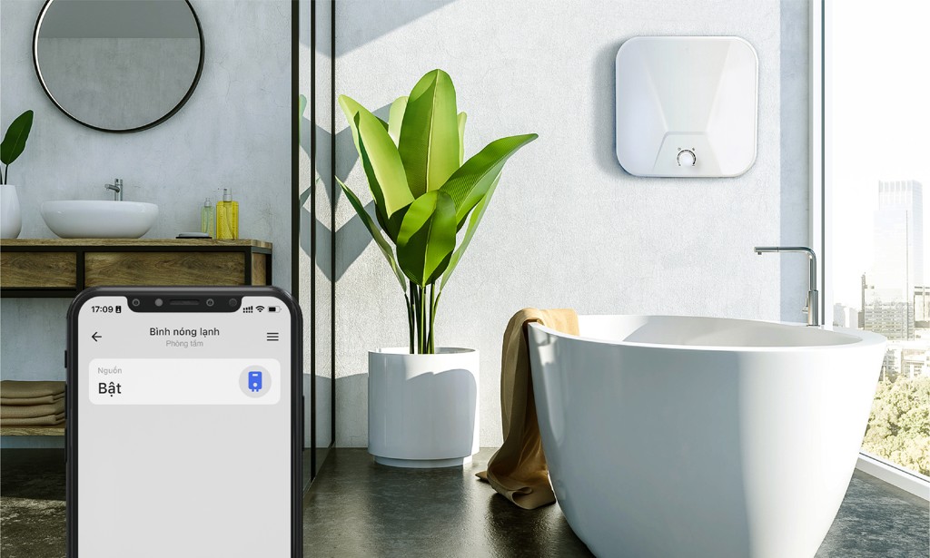 Bật/ tắt bình nóng lạnh bằng smartphone